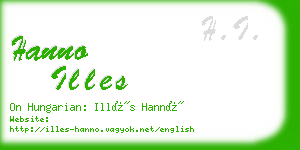 hanno illes business card